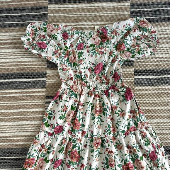 Anthropologie Women's The Somerset Maxi Dress Puff-Sleeve Floral Multicolor Sz M - Picture 5 of 14